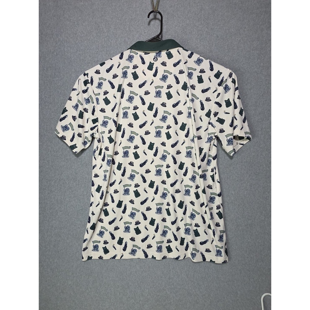 Caddy Shack Movie White All Over Print Swannies Performance Golf Polo SZ XXL - Picture 5 of 9